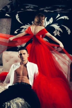 zarif seksi genç Çift