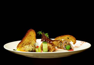 Lezzetli kıyılmış et snack