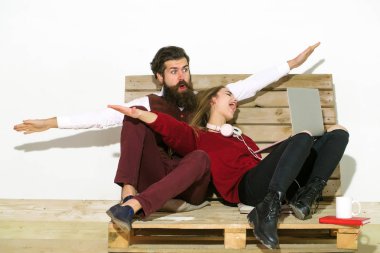 Genç çift birlikte vakit