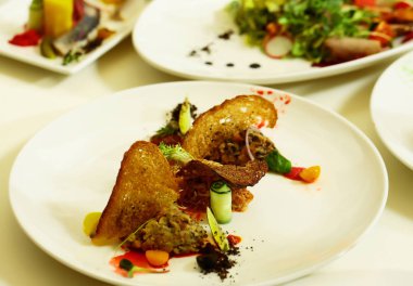 Lezzetli kıyılmış et snack