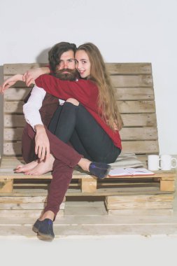 Genç çift birlikte vakit