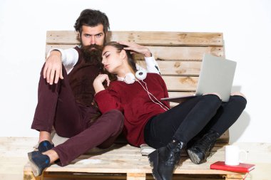 Genç çift birlikte vakit