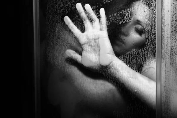 Casal sexy no chuveiro — Fotografia de Stock