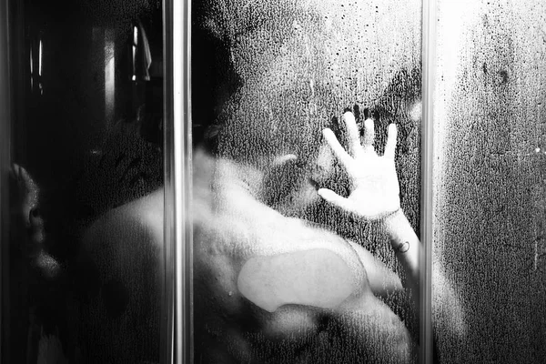 Casal sexy no chuveiro — Fotografia de Stock