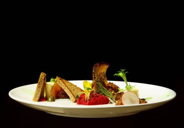 Lezzetli atıştırma veya soğuk yemek