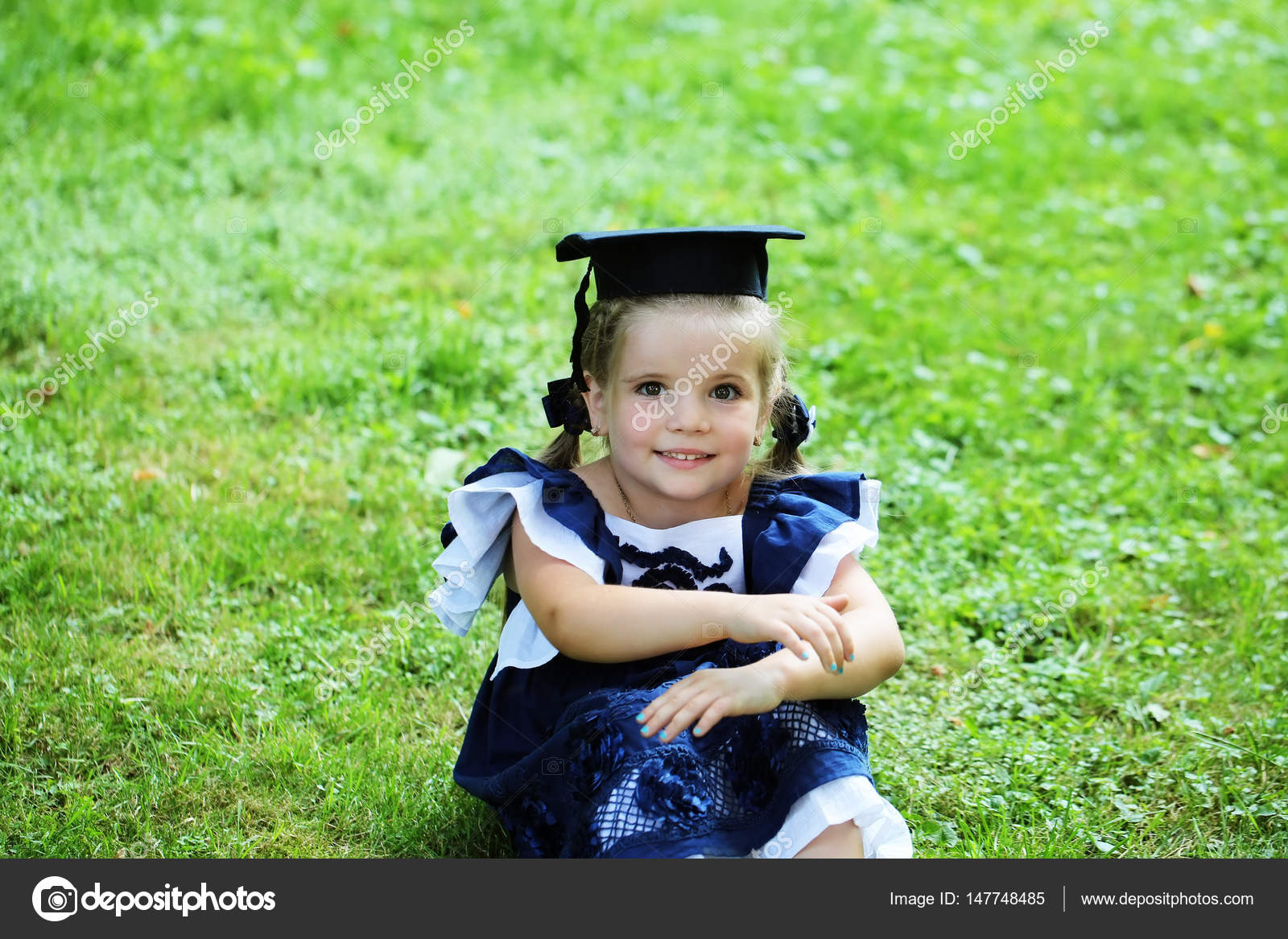 Black Girl Graduation Hair Cute Little Girl With Long Hair In