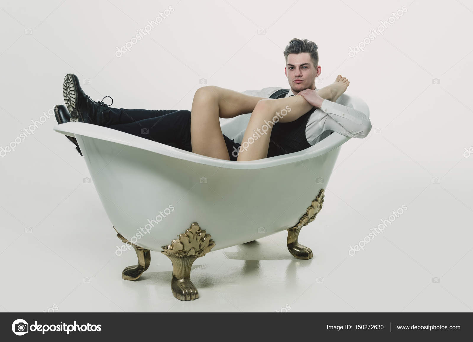 Sexy feet bath naked the Sexy feet bath naked something