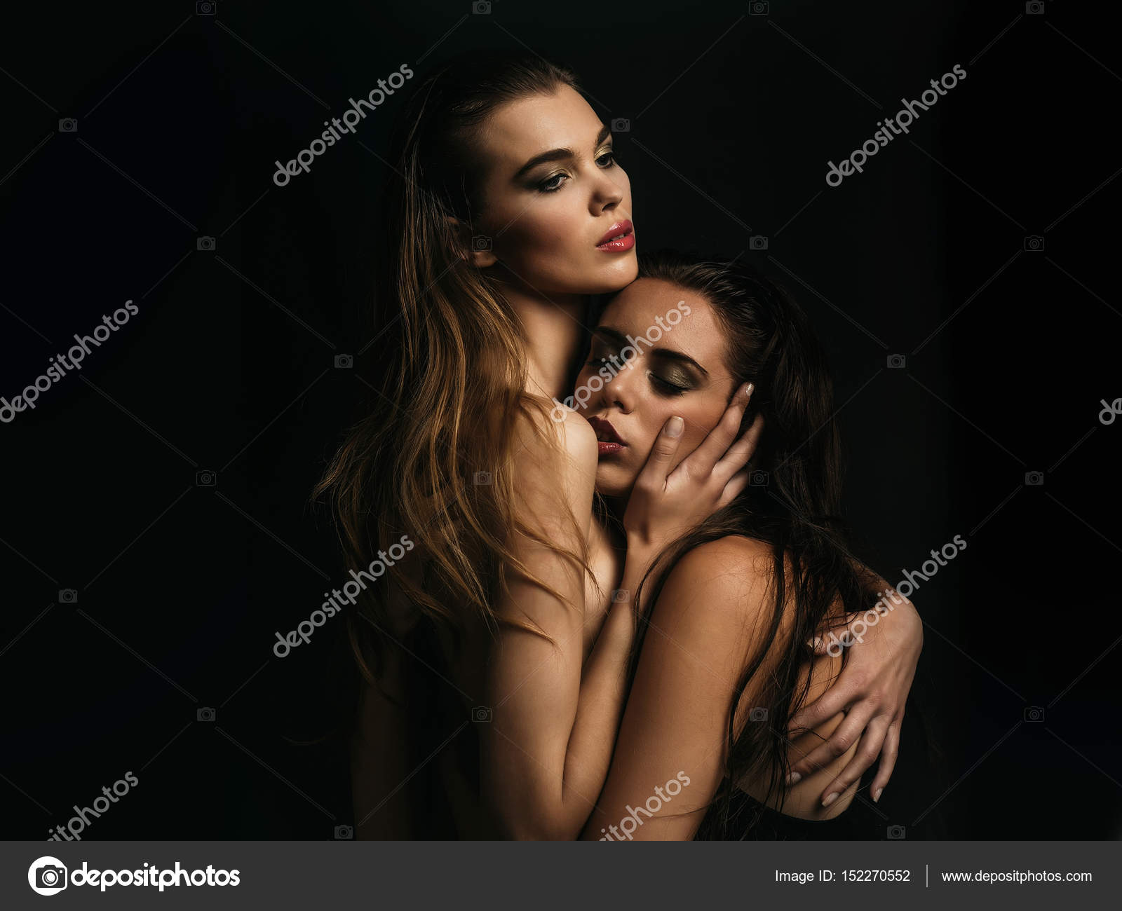 Lesbian and homosexual, romance and love, seduction and sex Stock Photo by  ©Tverdohlib.com 152270552