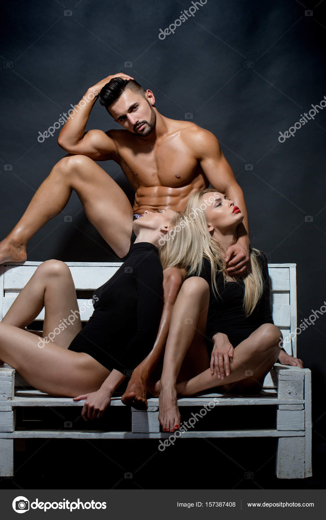 muscular woman gay man Gym jocks muscle suck