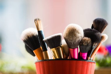 moda makyaj ve kozmetik pembe Kupası için profesyonel fırça