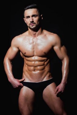 kaslı adam kas gövde studio, spor ve eğitim ile