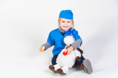 oyuncak hayvan ile tek tip oyun veteriner Doktor çocukta