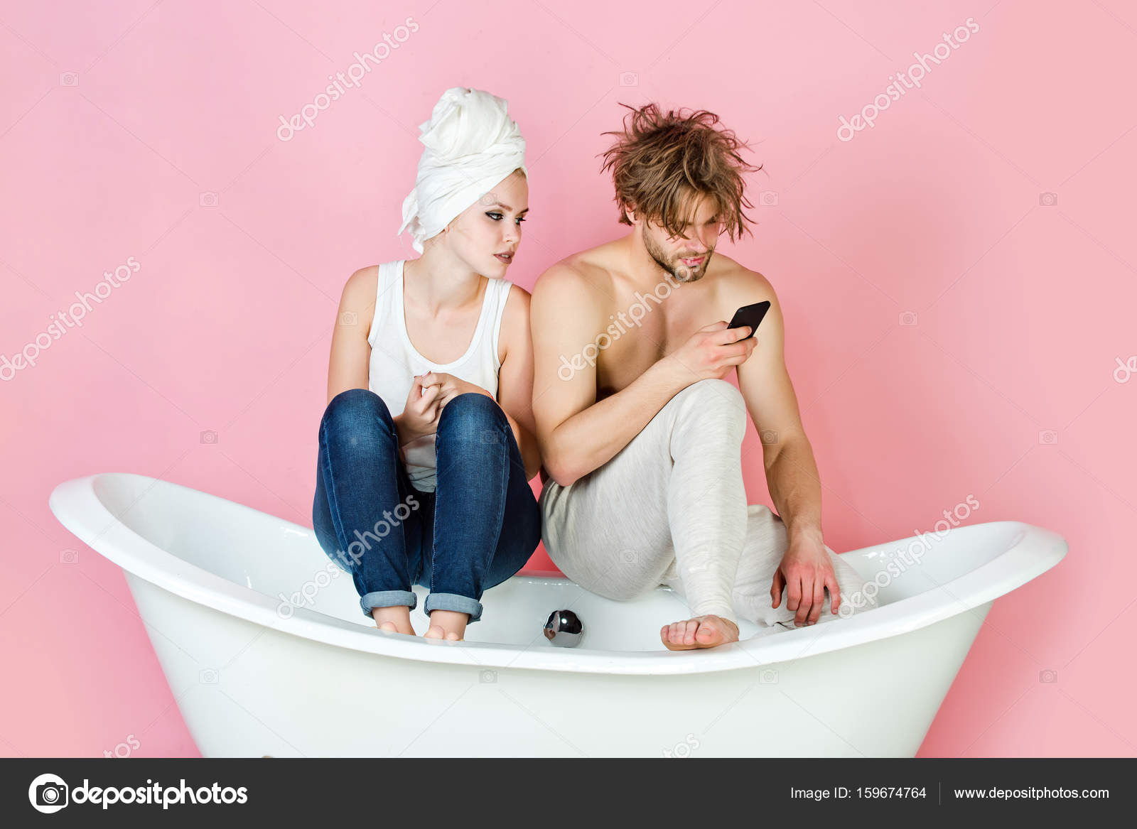 hard nude couples selfie