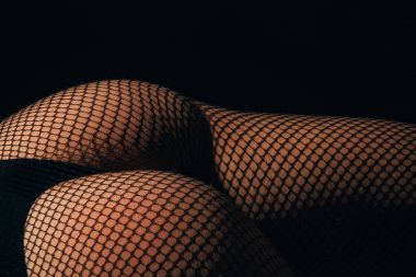 File külotlu çorap tayt ve kadın popo üzerinde siyah külot