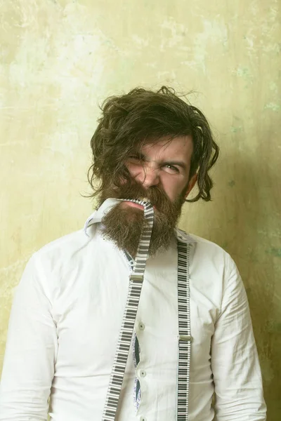 Adam ya da işadamı dokulu duvar.