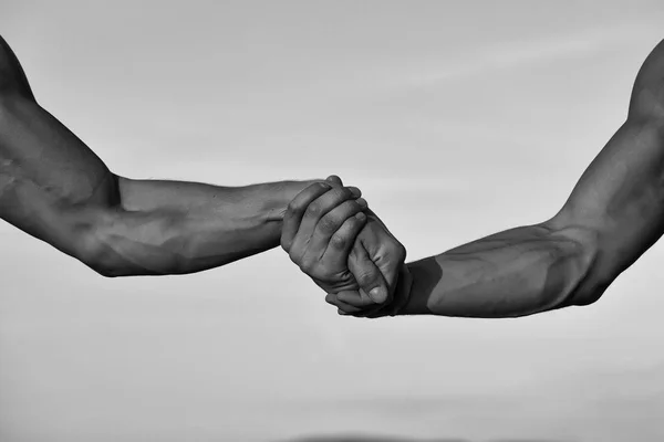 Руки або руки чоловіків, боротьба — стокове фото