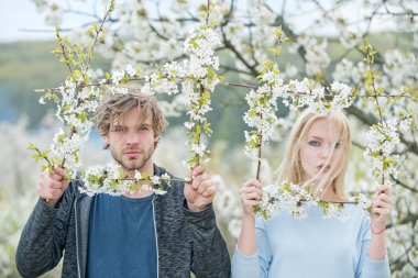 Erkek ve kadın bahar.