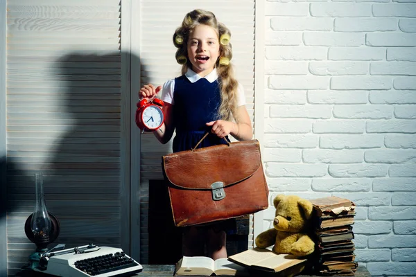 Kid Holding Briefcase Photos, Images and Pictures