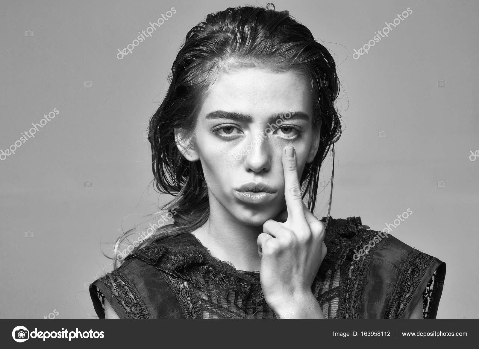 Fotografie sexy černá dívka