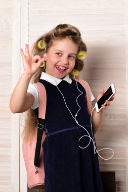 Çocuk kariyer ve dinle müzik seçin.