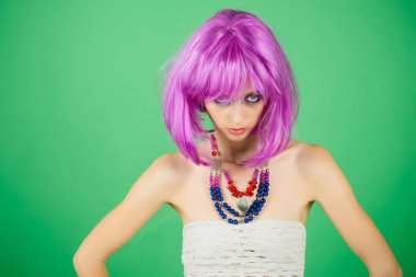 moda model kırmızı dudaklar.