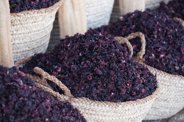 Hibiscus Lila çiçek sepetleri.