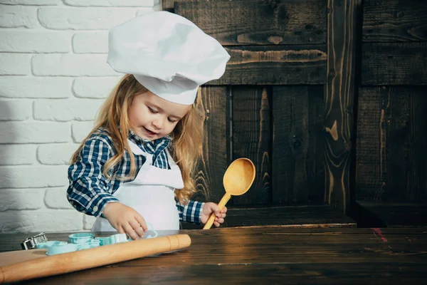 Çocuk aşçı Şef şapka ve mutfak önlük