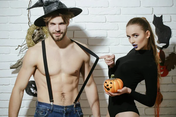 Halloween feest en party — Stockfoto