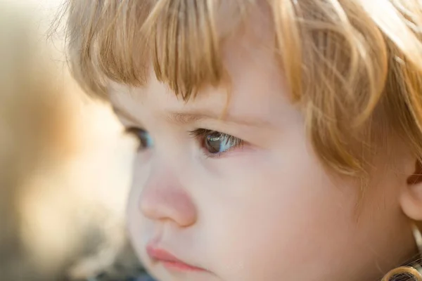 Niño con ojos marrones — Foto de Stock