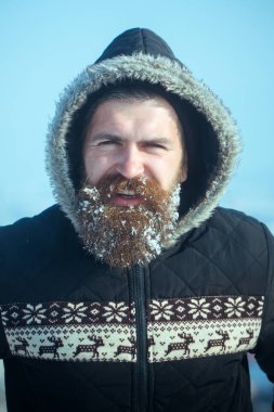 Hipster ceket ve hood.