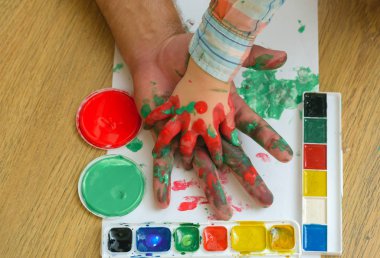 Sanat ve el izi boyama