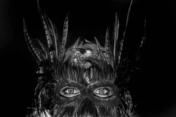 Maskeli balo maskeli erkek yüz