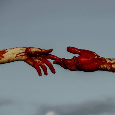 Cadılar Bayramı kadın ve erkek el bağlama