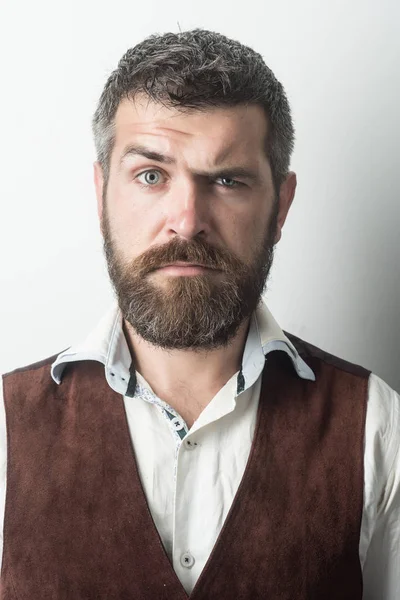 Hipster in shirt and waistcoat. — Stock Photo, Image