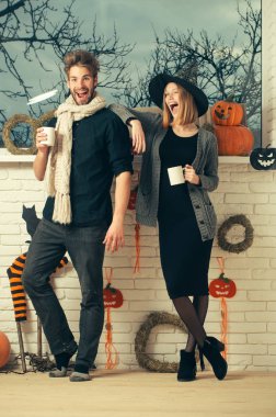 Cadılar Bayramı bayram ve sade bir atmosfer