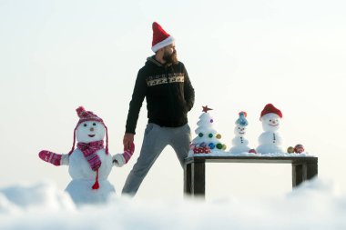 Kış eğlence ve tatil kutlama kavramı