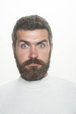 Hipster sürpriz yüz.