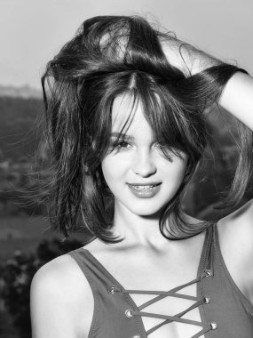 Genç güzel anlamlı kız