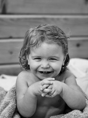 Havlu küçük çocuk