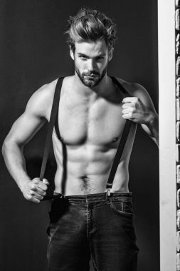 seksi kas sakallı adam