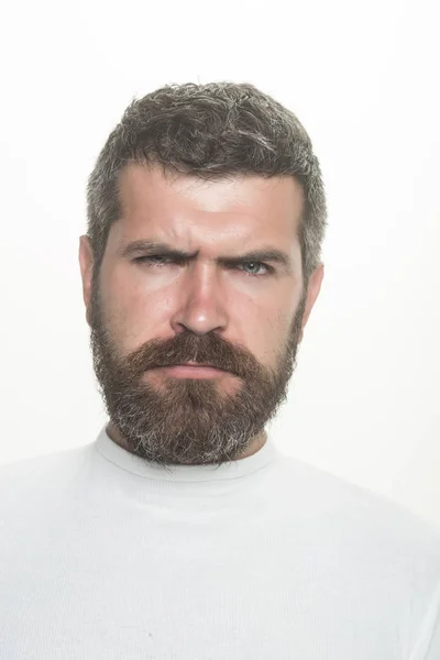 Man met lange baard en snor. — Stockfoto