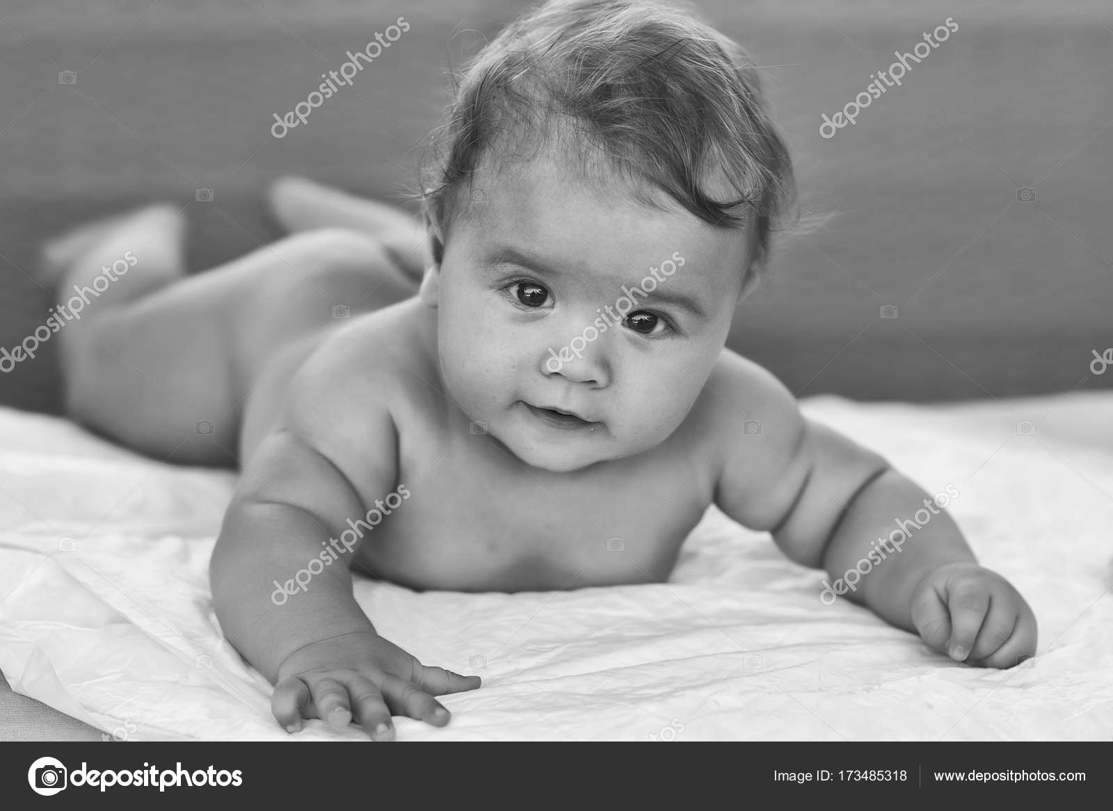 Baby Boy On Blanket Stock Photo C Tverdohlib Com 173485318