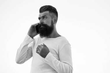 Cep telefonu olan adam.