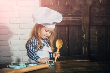 Çocuk aşçı Şef şapka ve mutfak önlük