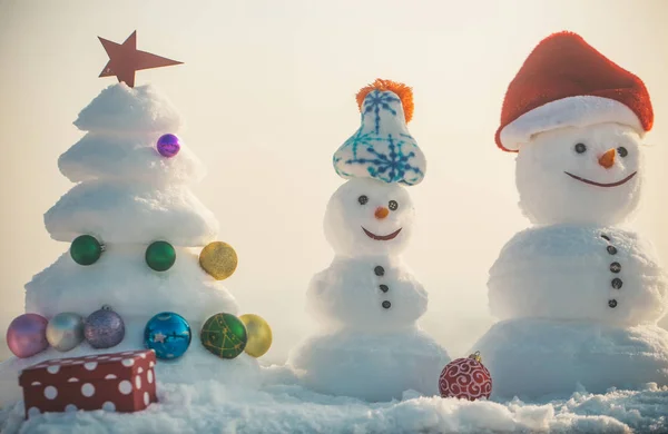 Xmas tree decorated with star and balls — стоковое фото