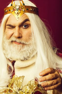 zeus taç sakallı sihirbaz adam