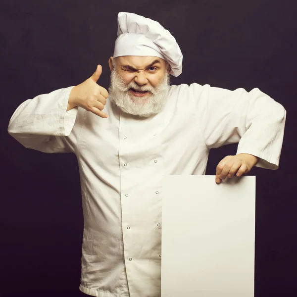 Cocinar con papel blanco — Foto de Stock