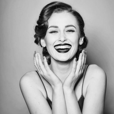 çekici retro kadın