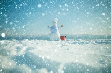 Kış partisi ve pişirme.