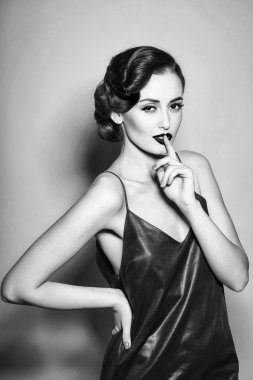 çekici retro kadın